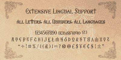 Font visual image of Fifth Reign