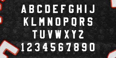 Font visual image of Vintage Varsity
