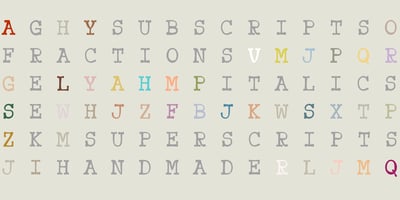 Font visual image of Trovoada Mono