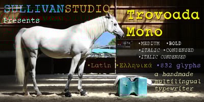 Font visual image of Trovoada Mono