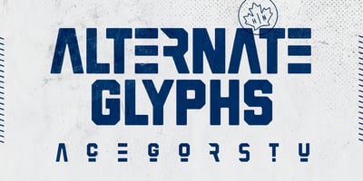 Font visual image of Hockeynight Sans