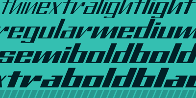 Font visual image of Pace