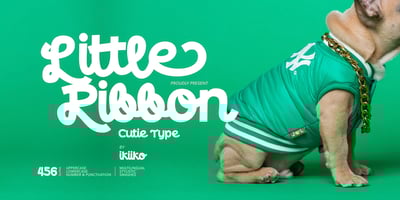 Font visual image of Little Ribbon
