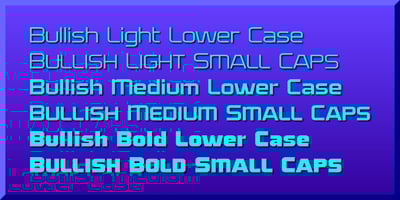 Font visual image of Bullish&trade;
