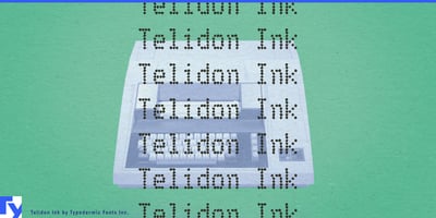 Font visual image of Telidon Ink&trade;