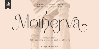 Font visual image of Al Motherva