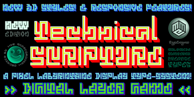 Font visual image of Technical SCRIPTURE