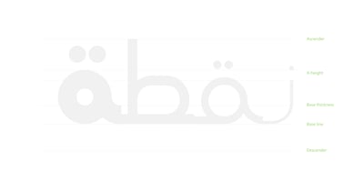 Font visual image of AS Noqta