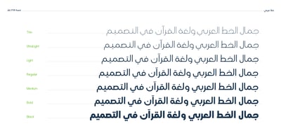 Font visual image of AS Noqta