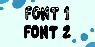 Font visual image of Earth Days