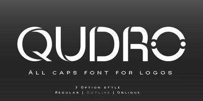 Font visual image of Qudro