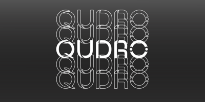 Font visual image of Qudro