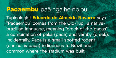 Font visual image of Pacaembu