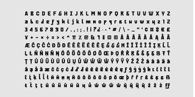 Font visual image of Berona