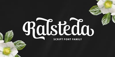 Font visual image of Ralsteda Script