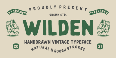 Font visual image of Wilden
