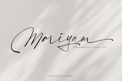 Font visual image of Mariyam