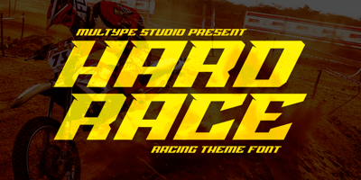 Font visual image of Hard Race