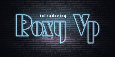 Font visual image of Roxy Vp
