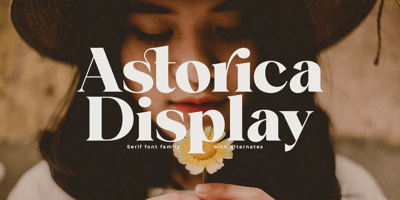 Font visual image of Astorica Display