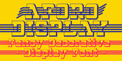 Font visual image of Aforo Display