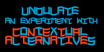Font visual image of Undulate