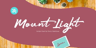 Font visual image of Mount Light