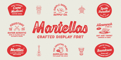 Font visual image of Martellas