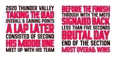 Font visual image of Xotor