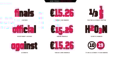 Font visual image of Xotor