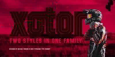 Font visual image of Xotor