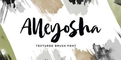 Font visual image of Alleyosha