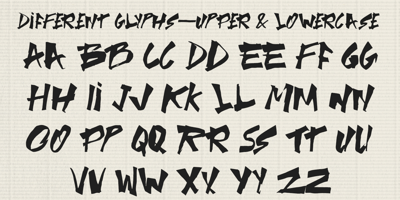 Font visual image of Fat Nib