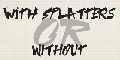 Font visual image of Fat Nib