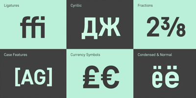 Font visual image of Core Sans D