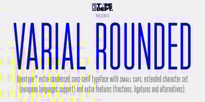 Font visual image of Varial Rounded