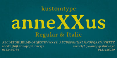 Font visual image of Annexxus