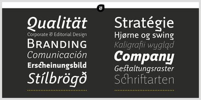 Font visual image of Weitalic