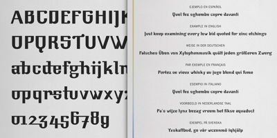 Font visual image of Bufon