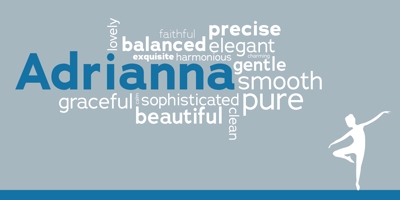 Font visual image of Adrianna