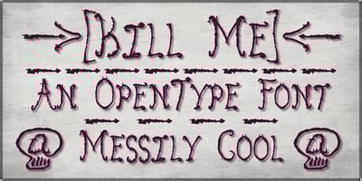Font visual image of Kill Me