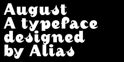 Font visual image of August