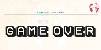 Font visual image of Game Over