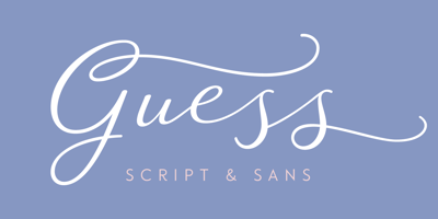 Font visual image of Guess