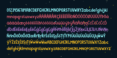 Font visual image of Aniara
