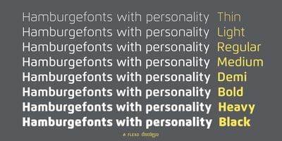 Font visual image of Flexo&trade;