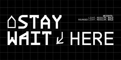 Font visual image of BDRmono 2021