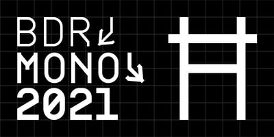 Font visual image of BDRmono 2021