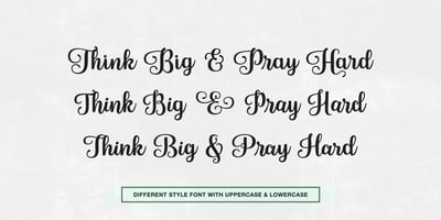 Font visual image of Blanton Script