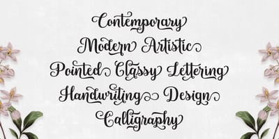 Font visual image of Blanton Script